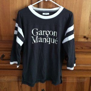 Madewell Longsleeve Graphic Shirt "Garcon Manque”
